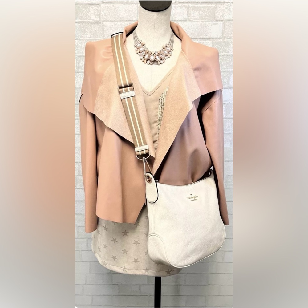 Planet By Lauren G Vegan Leather Jacket Size 1 (4-8)